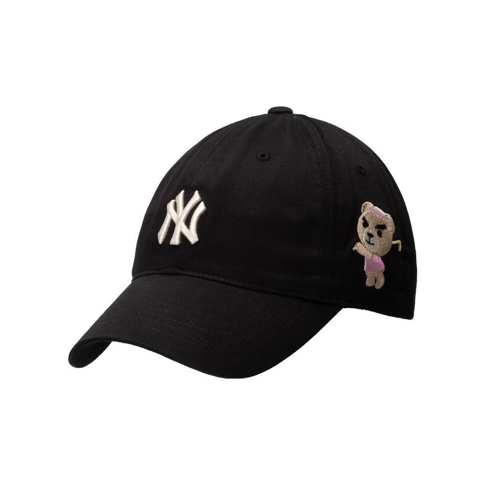 Хлопковые Бейсболки MLB Унисекс Черные Модные 3ACPB023N-50BKS F