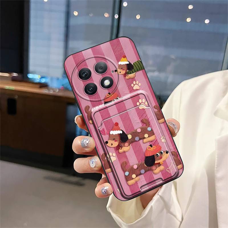 Waterproof Back Cover Phone Case For OnePlus Ace2 Pro/1+Ace2 Pro Card sleeve Cute Soft case Silicone Card slot TPU Cover