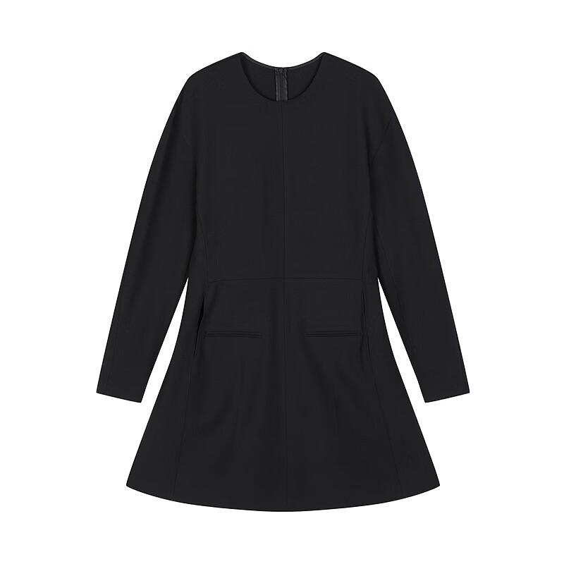 JNBY Round Neck Long Sleeve A-Line Dress
