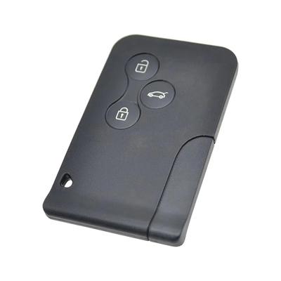 Pour Coque de Clé de Remplacement + Clé Vierge Non Taillée d'Urgence Compatible avec RENAULT Megane Scenic Clio Clé Intelligente 3 Boutons Sans Clé