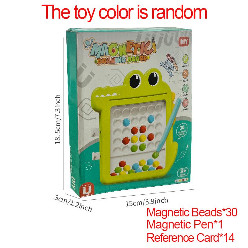 

Non-Toxic Kids Magnetic Drawing Board For Kids Large Doodle Board With Magnet Beads Pen Early Educational Montessori Toy Gift For Kid