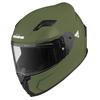 Komine HK-170 FL Motorcycle Full Face Helmet, Olive, Large