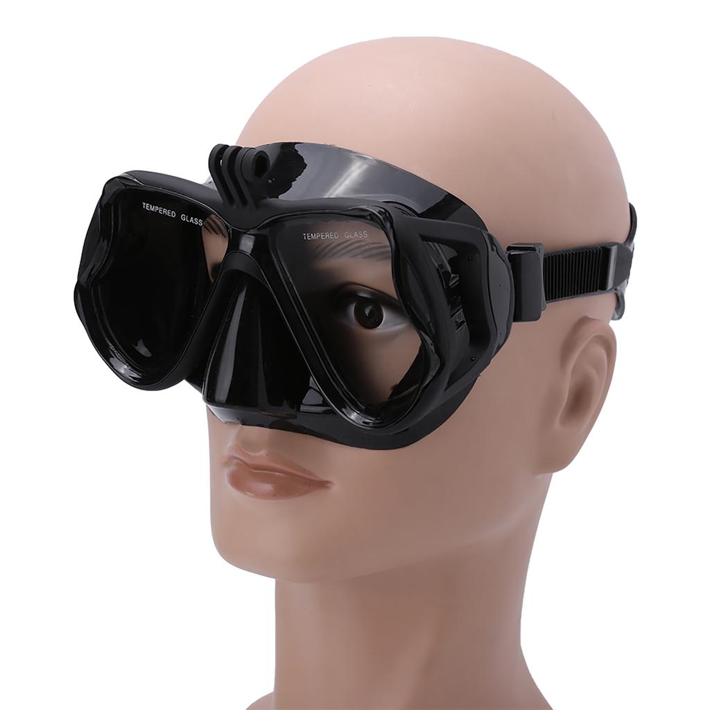 4 Colors Tempered Glass Lens Flexible Silicone Diving Face Shield For Adult