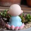 1 Lotus Shami Monk, Creative Home Decoration Ornament, New Year Gift/housewarming, Hand Drawn Resin Crafts