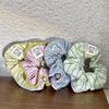 High Elastic Stripe Hair Scrunchie Candy Colors Ponytail Headwear  Hair Accessories