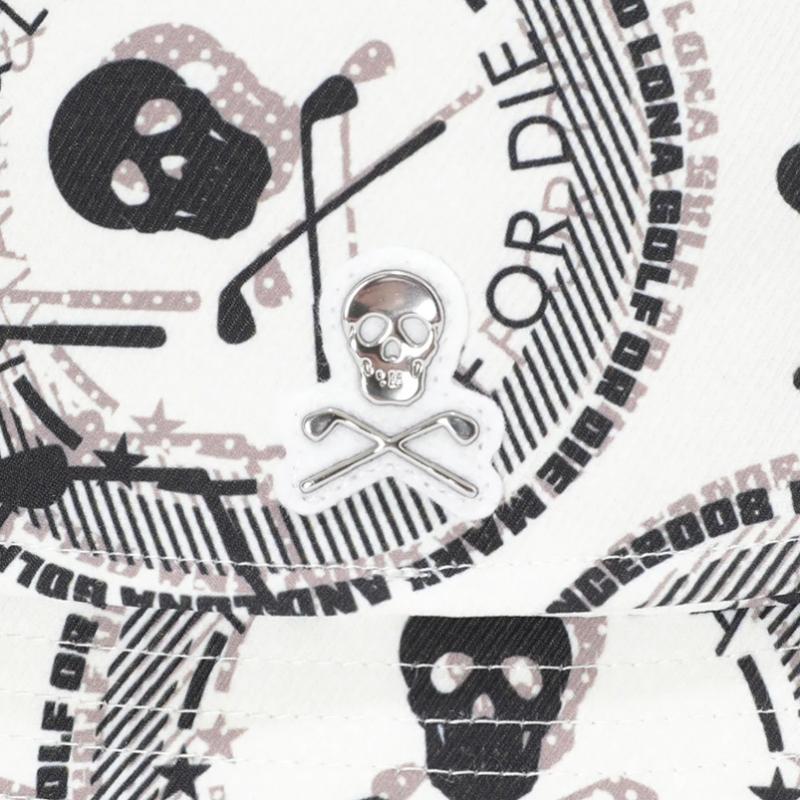 Mark   Lona U Gn Big skUll Pattern bUcket Hat  ls1yj08U 