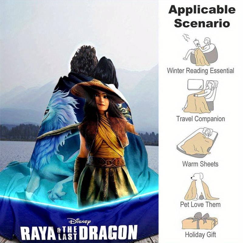 1pc, Disney Raya & The Last Dragon Home Decorative Blanket, Soft Throw for Couch, Bed, Travel, Camping