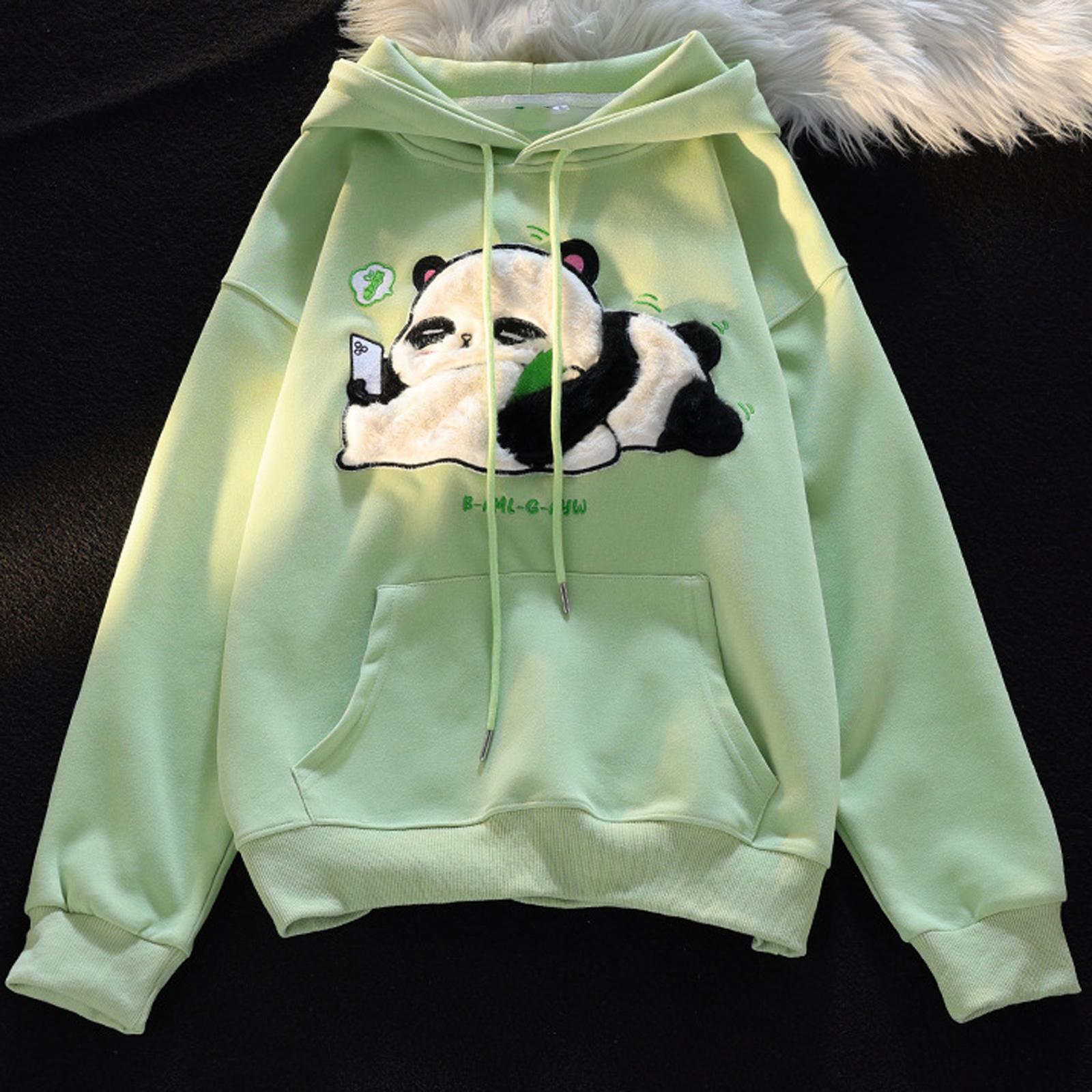 

Женская модная повседневная толстовка с длинным рукавом и круглым вырезом, пуловер, топ с карманами XL зелёный