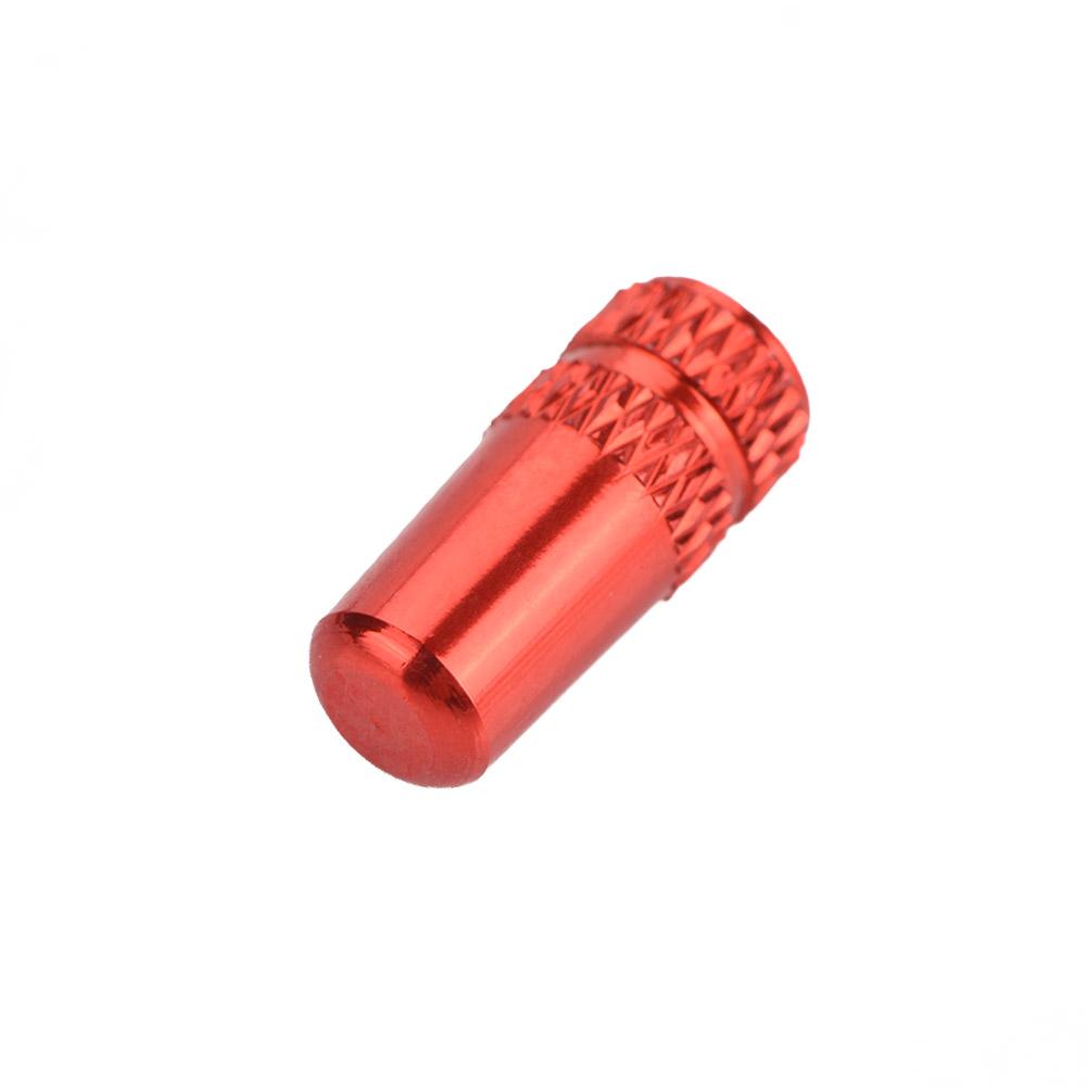10Pcs Bike Aluminum Alloy Tire French Valve Protective Stem (Black)