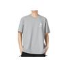 Adidas Originals Trefoil Logo Print Casual Short Sleeve T-Shirt Men Tops Grey HZ1147