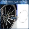 INFINAUTO Hub Centric Rings, 108mm OD X 106.1mm ID, Aluminum Alloy, Silver Tone, 4 Pieces