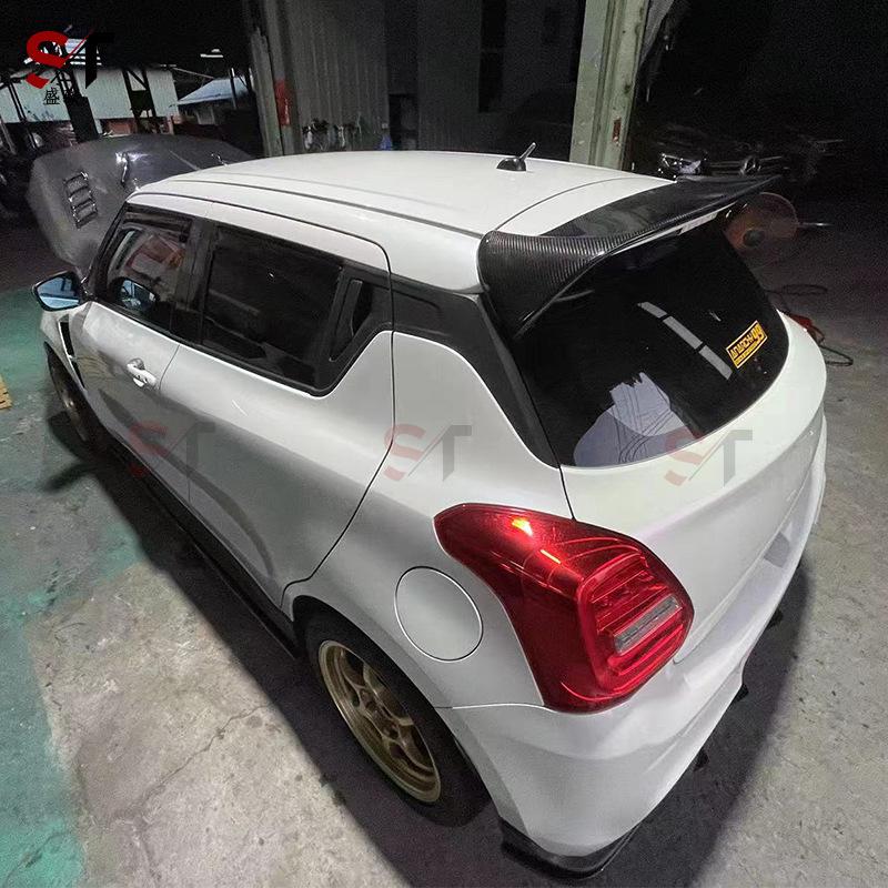 Suzuki Swift ZC33S Carbon Fiber Rear Spoiler Tail Lip Stabilizer