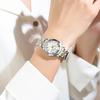 POEDAGAR Luxury Ladies Wristwatch Luminous Waterproof Date Week Woman Dress Watches Stainless Steel Watch Quartz Clock+Box