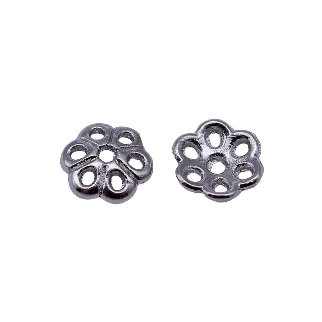 Multi Color Swirl Flower Bead Caps Spacer Beads For Jewelry Making Components