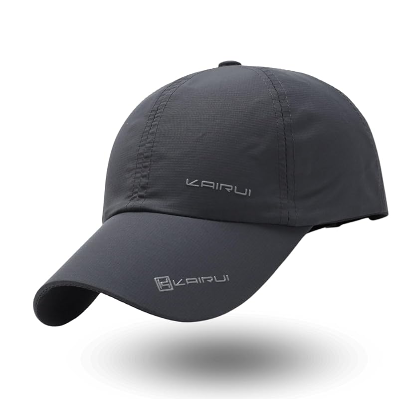

[Alumno] sporty cap men s ladies Large running jogging outdoor UV cut water repellent (charcoal gray)