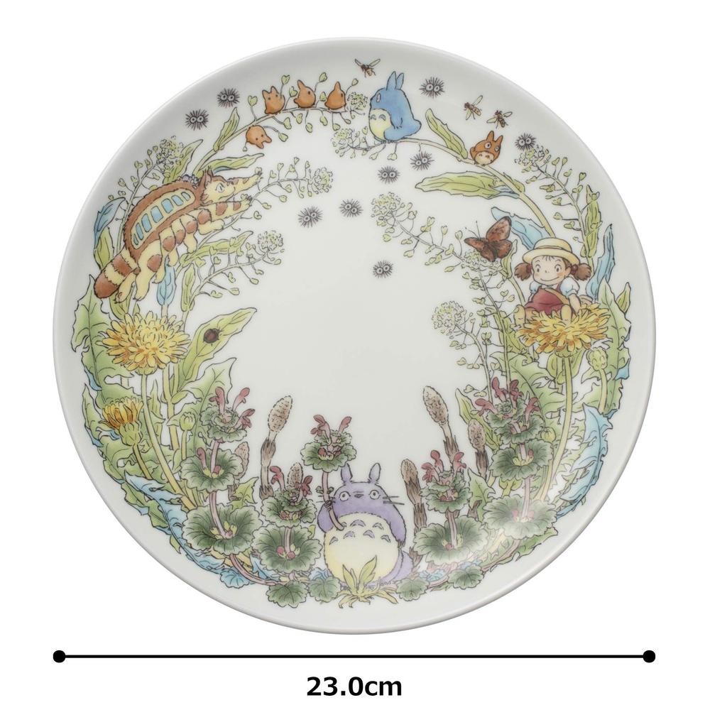 Noritake 23cm Bone China My Neighbor Dandelion 1 Plate, Totoro Edition, Microwave-Safe, Plate, T50116A/4660-2