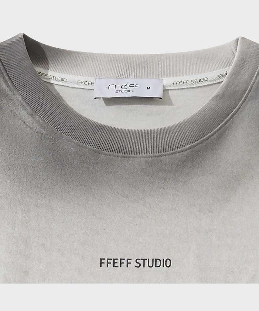 FFEFF STUDIO Vintage Washed Named Long Sleeve T-Shirt (Ivory)