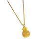 2026 Women's Gold-Tone Faux Diamond Lucky Bag Pendant Necklace - Stylish Chinese Clavicle Chain