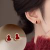 Ankela Red Earrings for Women - New Year Vintage Gourd Design
