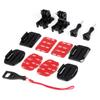 HSU Helmet Mount Accessory Set Action Camera Mount Kit Compatible with GoPro Hero and Other Action Camera Accessories 12-in-1 13/12/11/10/9/8/7/6/5