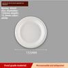 Disposable Paper Plate Halloween Birthday Party Decoration Sugarcane Pulp Disk,Picnic Party Food Plate  6 "  7"  8 " 50Pcs White