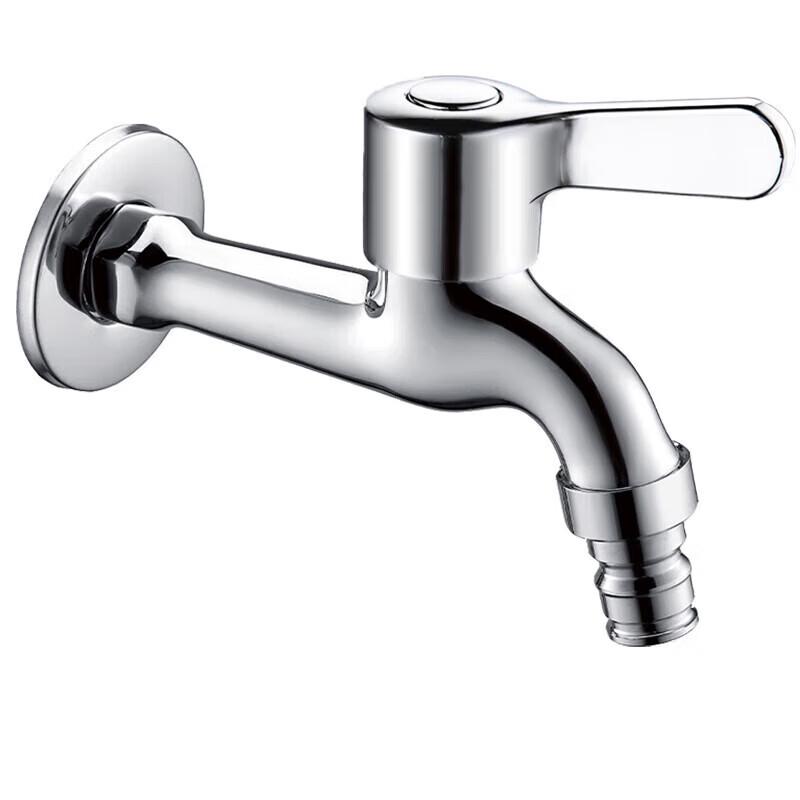 Extended Single Cold Quick-Open Washing Machine Faucet