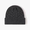 High Quality Winter Thick Custom Logo Earflap Beanie Color Wool Knitted Hat Warm Beanie Pullover Hat