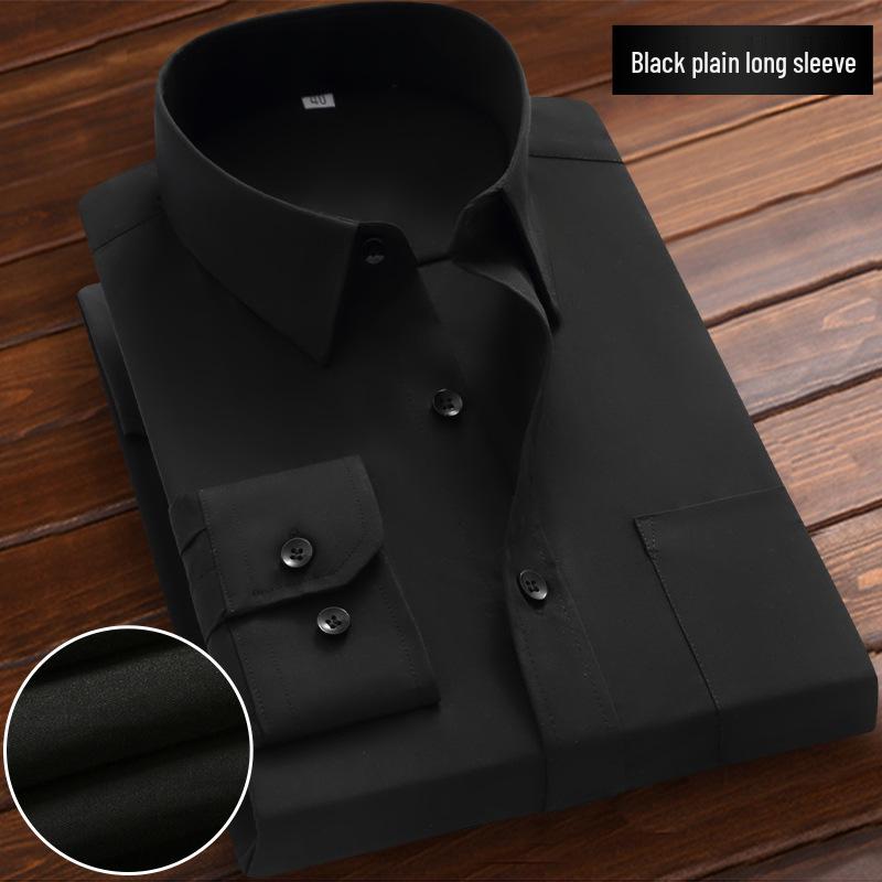 Men's Korean Style Long/Short Sleeve White Shirt - Casual & Formal Wear for Spring & Summer