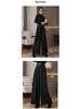 2025 Autumn/Winter High-Waisted Wide-Leg Swing Skirt Pants - Professional Floor-Length Trousers