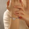  Stainless Steel Blessing Symbol Bracelet for Women Men Classic Geometric Pattern Bracelet Good Lucky Jewelry Party Gifts