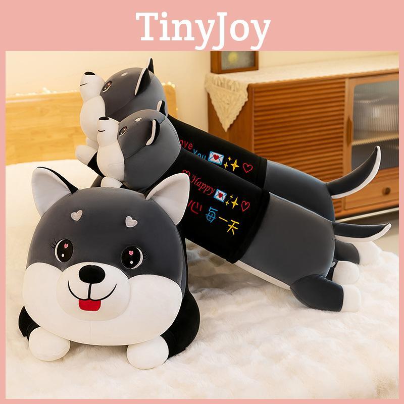 Adorable Husky Plush Toy Large Cuddly Pillow For Girls Soft And Washable