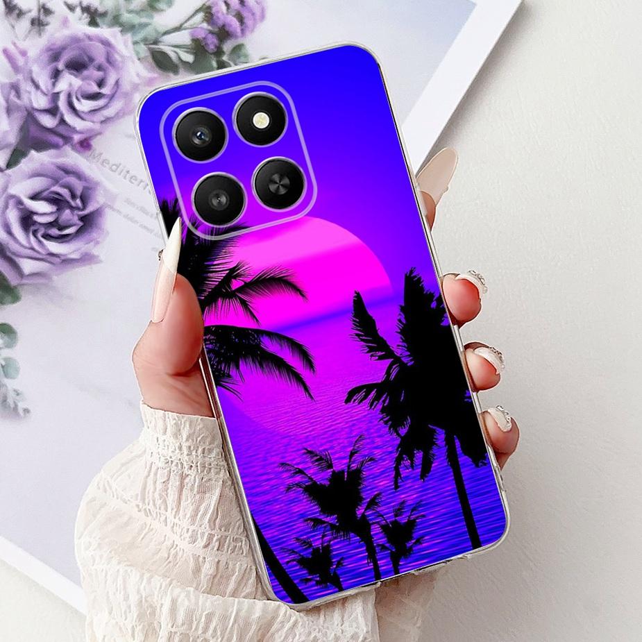 For Honor 400 Smart 5G Case LGN-NX1 Cute Cat Painted Cover Soft Silicone Case For Honor X7d 4G HonorX7d 5G Honor400 Smart Bumper