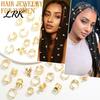 Non-fading Hair Jewelry 32/40/60Pcs Dreadlock Accessories, Hollow Carved Rings, Open Twisted Style Beads Design Easy to Wear Cuffs for Festivals