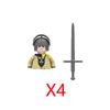 Military Building Blocks Medieval Solider Figures Knights of Jerusalem Crusades The War of Roses Legion War-horse Weapons Shield
