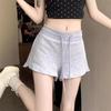 Autumn 2024 Women's Drawstring Casual High-Waist Loose Wide-Leg Shorts