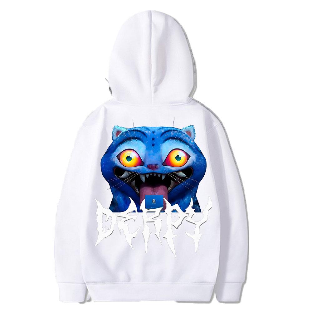 KPOP Print Hoodie Harajuku Punk Men Women Y2k Hoodie Clothes Oversized Goth Sweatshirts for Cool Girls Boys Streetwear Tops