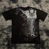 Classic Y2K Gothic Style Tshirt Print Oversized T Shirt High Street Shirts Gothic Round Neck Cotton Tops New Unisexs Women T Shirt