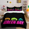 "Green Day Cartoon Bedding Set" Bedding Duvet Cover Set Duvet Cover Pillowcases (1 * Duvet Cover 2 * Pillowcases, Without Duvet Insert)