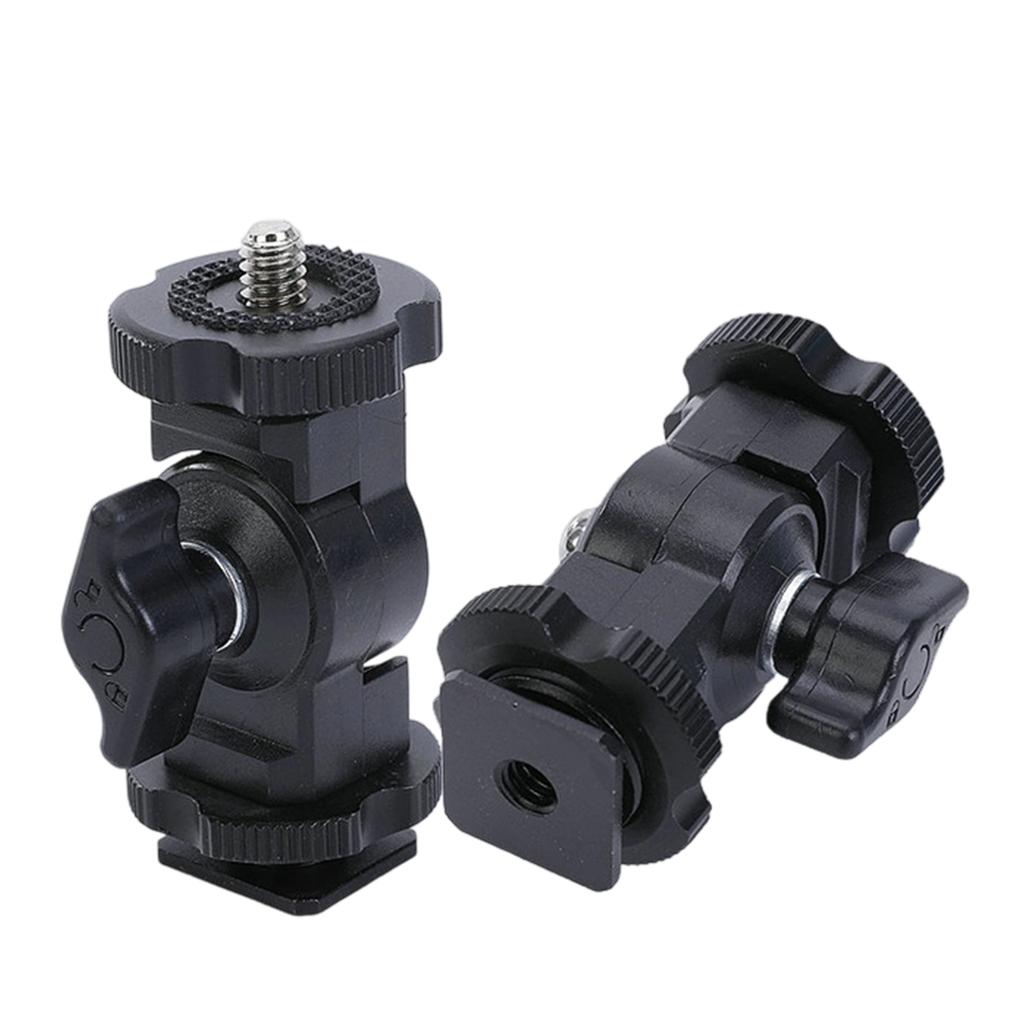 Aluminum Cold Shoe 1/4 Screw Mount Arm for DSLR Camera Monitor Microphones Video Light Clamp For Video Recording
