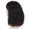 LUPU Short Ombre Black Gray Curly Wavy Wig Cosplay Party Daily Synthetic Wig For Women High Temperature Fibre Hair Wig