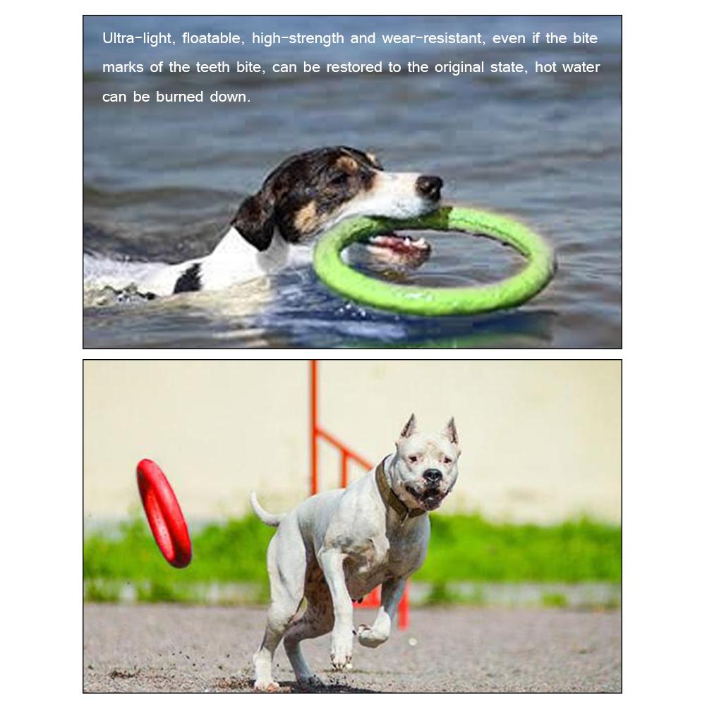 Pet Ring EVA Training Exercise Rings Dog Flying Discs Outdoor Floating Interactive Toy