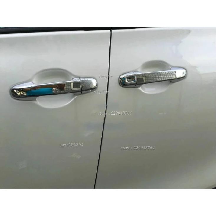 For Toyota Sienta NHP170 2015 2016 2017 2018 Chrome Door Handle Cover Trim Moulding Cap Bezel Overlay Protector Accessories 12P