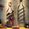 Vintage Wine Rack Wall Hanging Home Restaurant Bar Pendant Loft Creative Bar Decoration Wine Bottle Holder