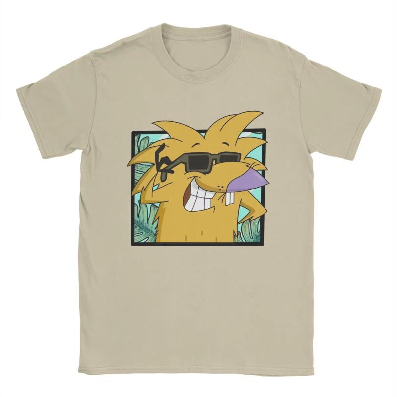 Humorous anime print T-shirt for summer and autumn 2025 loose and casual short-sleeved trendy top for men and women