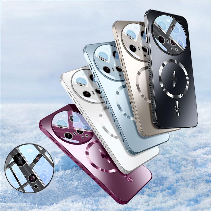 Pentru husă Magsafe pentru Xiaomi 15 Ultra Frosted husă de protecție a lentilei antișoc pentru carcasă magnetică Xiaomi Mi 15 14 Pro 13