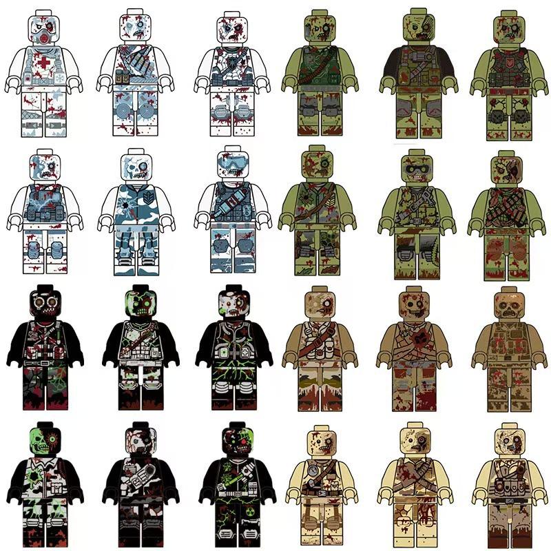 Baustein Zombie-Legion Resident Evil Militär-Spezialeinheiten Humanoider Zombie Mini-Charakter Spielzeug, Geburtstagsgeschenke Puppen lol