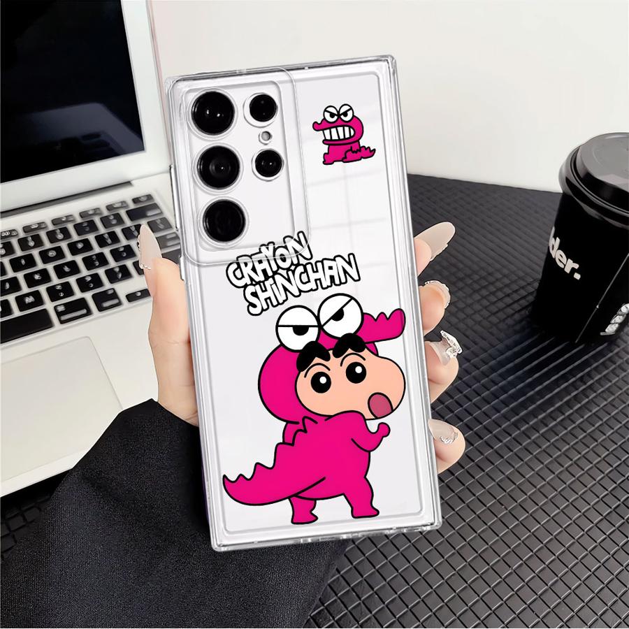 

Case for Samsung Galaxy S26 S21 S23 Ultra S24 S22 FE S20 Plus S25 Edge Note 20 Ultra 10 Phone Cover Cute C-Crayon Shin-Chans Galaxy S26