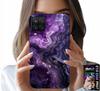 Etui Do Samsung A12 / M12 - Fioletowy Marmurek Modne Kobiece + Szkło