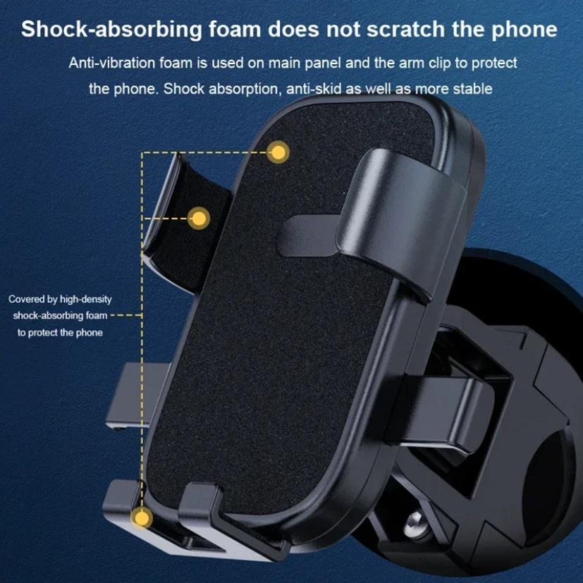 Opansten Anti-slip Phone Mount 360° Rotatable Adjustable Bike Phone Mount for Outdoor Cycling, Mountain Bike Accessories