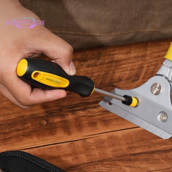 Verlängerter Schraubendreher, ergonomischer Griff, hohe Härte, vielseitig einsetzbar, Schlitz-Kreuzschlitzkopf, magnetisches Schraubendreherwerkzeug